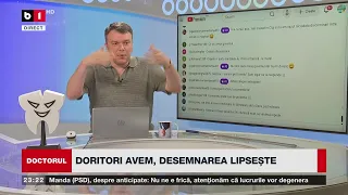 DOCTORUL.CRIZA POLITICĂ menține AUR la VÂRF/TRUMP, promisiuni ca ale lui D.DIACONESCU. B1TV_10 sept.