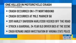 One killed in Bland County motorcycle crash