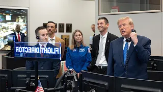 President Donald J. Trump Calls the International Space Station Crew