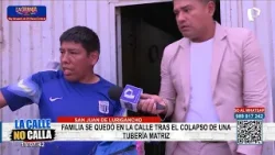 Emergencia en SJL: colapso de tubería deja a familia sin hogar