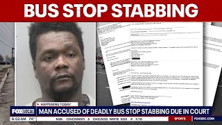 Man accused in deadly bus stop stabbing due in court | FOX 5 AT 6AM