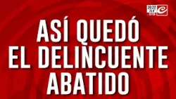 Monte Chingolo: así quedó el delincuente abatido Monte Chingolo: así quedó el delincuente abatido
