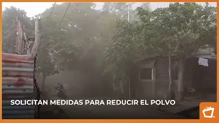 Dust clouds plague residents of Arges Sequeira in #Managua