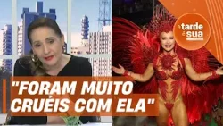 "Qual foi o pecado da Virginia?", questiona Sonia Abrão sobre ataques na Sapucaí