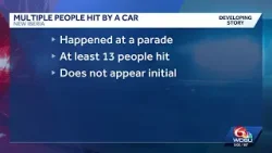 13 человек получили ранения, водитель арестован после того, как автомобиль сбил участников парада... 13 человек получили ранения, водитель арестован после того, как автомобиль сбил участников парада...