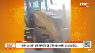Julcán: joven muere tras impacto de camión contra una vivienda