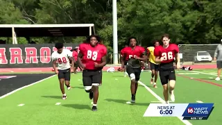 Football players, fans urged to take precautions during heat wave