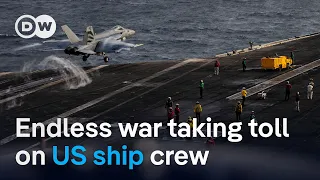 Concern for crew stuck on US aircraft carrier as Iran war drags on | DW News