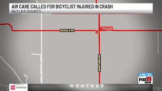 Air Care called after bicyclist injured in Butler County crash, dispatcher says