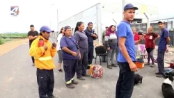 Trabajadores de la empresa de reciclaje realizaron paro reclamando el pago en fecha del salario
