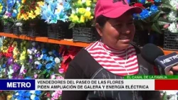 VENDEDORES DEL PASEO DE LAS FLORES PIDEN AMPLIACIÓN DE GALERA Y ENERGÍA ELÉCTRICA