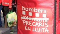 Suspès el primer judici dels bombers voluntaris contra la Generalitat