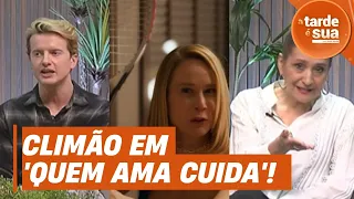Sonia Abrão and Aaron Tura discuss the scene that drove the 'Quem Ama Cuida' audience wild