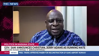 Kaduna Politics: Gov. Sani Announces Christian, Jerry Adams As Running Mate