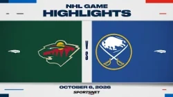 NHL Highlights | Wild vs. Sabres - October 6, 2026