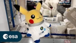 Astronaut Pikachu gets a private tour of the ISS