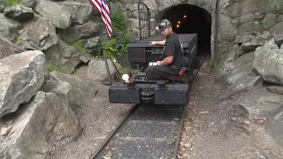 Historic locomotive arrives at Brooks Mine for public display