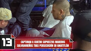 Four suspected Salvadoran gang members captured after chase in Amatitlán