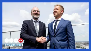 Magyar Péter a napi egymillió eurós bírság megszüntetéséről tárgyalt Manfred Weberrel