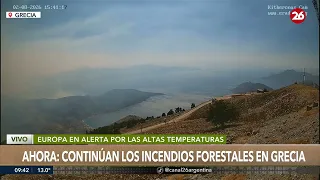 live greece wildfires
