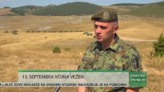 13. septembra vojna vežba na Pešteri