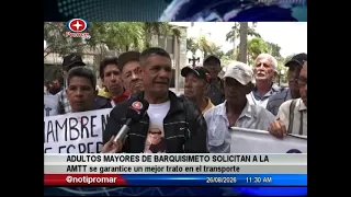 Barquisimeto senior citizens urge AMTT to ensure better treatment on public transport