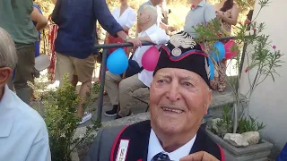 Carabinieri Brigadier Giuseppe Falcone turns 100 years old