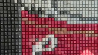 46th "Art in the Park", recycled keyboard art
