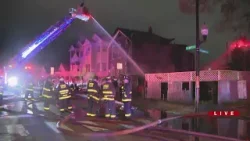 Firefighters battle massive 2-alarm fire on Chicago's West Side