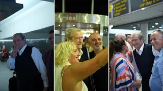 Kreu i PD-së Sali Berisha mbërrin në SHBA, pritet nga shqiptarët