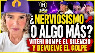 NERVIOSISMO O ALGO MÁS? LA EXTRAÑA ACTITUD DE CYNTHIA VITERI EN TARIMA