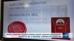 Pesty Frigyes kéziratainak eddig kiadatlan kötetét mutatta be a Nógrád Vármegyei Levéltár