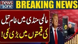 Crude Oil Prices Plummet in Global Markets! | Breaking  News | News One