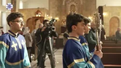 جانب من القداس الإلهي بمناسبة عيد الميلاد المجيد   كنيسة القديس نيرسيس شنورهالي في دهوك