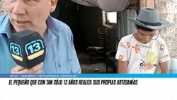 Héctor Domínguez, el artesano de 13 años que conquista escenarios con sus bombos y telares