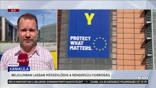 Káosz és bénultság a belga hőségben- HírTV