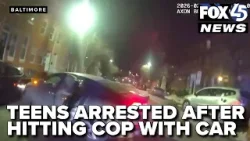 Juveniles arrested after striking police officer with vehicle in Baltimore