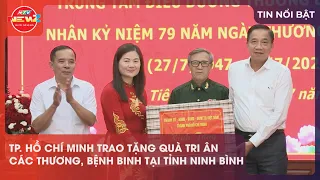 HO CHI MINH CITY PRESENTS TRIBUTE GIFTS TO WOUNDED AND SICK SOLDIERS IN NINH BINH PROVINCE