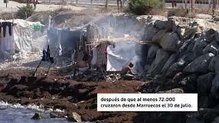 Residentes de Ceuta destruyen campamento de migrantes mientras aumentan las tensiones | #Reuters