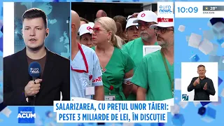 Salarizarea, cu prețul unor tăieri: 3 miliarde de lei, în discuție