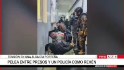 👉 TENSIÓN EN UNA ALCALDÍA PORTEÑA: PELEA ENTRE PRESOS Y UN POLICÍA REHÉN