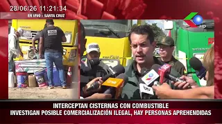Interceptan cisternas con combustible
