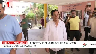 Le Secrétaire Général de l´UC, Mohamed Joudar, a voté à Casablanca