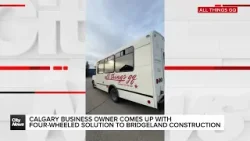 Calgary Business owner comes up with four wheeled solution to Bridgeland construction Calgary Business owner comes up with four wheeled solution to Bridgeland construction