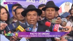 Pacto de Unidad convoca a una reunión en La Paz e invitan a Evo Morales para consensuar el congreso