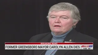 Former Greensboro Mayor Carolyn Allen dies