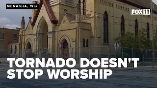 Churches open their doors to parishioners displaced by Menasha tornado