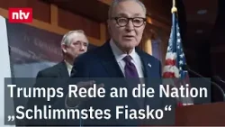 Demokratischer Trump-Rivale Schumer zerlegt dessen "wirre" Rede | ntv