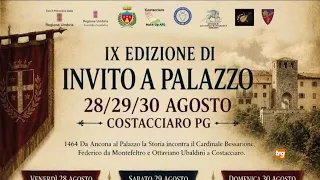 Costacciaro: 9th edition of “Invito a Palazzo” presented