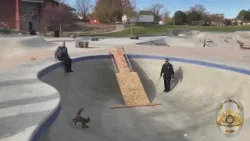 Thornton skatepark fox gets an assist from police